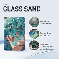 Vente en gros de blocs de verre colorés et de pierres de verre irrégulières pour l'aménagement paysager et la décoration de jardins en gabions