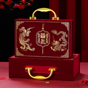 订婚婚礼嫁妆钱箱高档结婚用品嫁妆盒 - Product Image 4