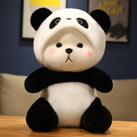 Fabricant de jouets en peluche personnalisés Jouets en peluche transformant un ours en peluche mignon en ours rose et bleu Jouets pour enfants Cadeaux