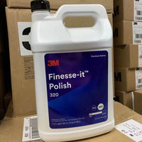 3M 320 Finesse IT Polish Rubbing Compound Quick Polishing Wax Extreme 3.78L pour le ponçage et le polissage, 4 pièces par boîte