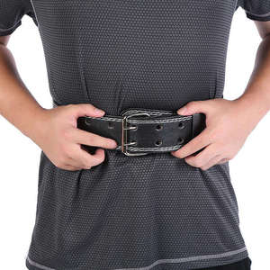 Custom Logo Fitness <b>Back</b> <b>Support</b> Leather Squat Waist Lever Weightlifting Powerlifting Weight Lifting Gym <b>Belt</b> <b>for</b> Men - Product Image 4