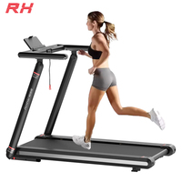 Tapis roulant électrique pliable et portable en ABS avec écran LED et plaque vibrante pour la musculation à domicile