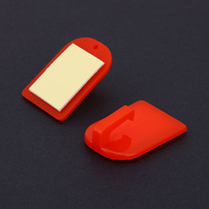 <b>Adhesive</b> <b>Hooks</b> Red Plastic Single <b>Hook</b> 2x3cm For Wedding Decorations Wholesale - Product Image 1
