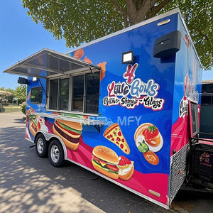 Fast Food Truck Street Commercial <b>Kitchen</b> Trailers Burger Fries Pizza Hot Dog Cart Fully Equipped Mobile Restaurant <b>for</b> <b>Sale</b> - Product Image 1