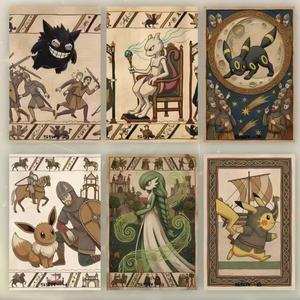 Pannello Acrilico DM Pokemoned Shikishi Board, Pannello Artistico da Collezione Anime, Espositore in Acrilico Trasparente, Regalo Decorativo per i Fan - Product Image 1