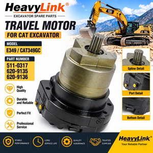 Moteur de translation hydraulique pour excavatrice CAT E349 GC E349 CAT 349GC, Pièce 511-0317 620-9135 620-9136 - Product Image 4