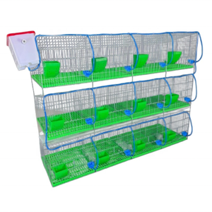Cage à lapins empilable à 12 trous avec plateau coulissant facile à nettoyer, pour élevage commercial - Product Image 6