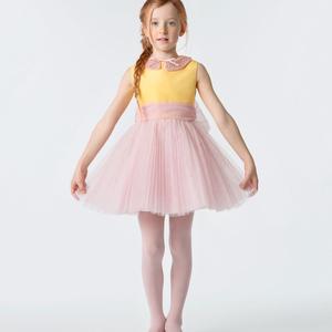 Vestido <span class=keywords><strong>de</strong></span> tul rosa y amarillo sin mangas <span class=keywords><strong>para</strong></span> niña, <span class=keywords><strong>ropa</strong></span> <span class=keywords><strong>de</strong></span> <span class=keywords><strong>fiesta</strong></span> <span class=keywords><strong>para</strong></span> niña - Product Image 1