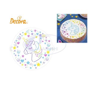 ลายฉลุยูนิคอร์น25ซม. สำหรับอุปกรณ์ตกแต่งเค้ก - Product Image 1