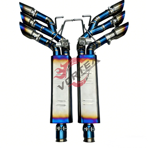 Vortex Titanium Carbon Tip Valvetronic Exhaust For Benz AMG G63 W464 Direct OEM Bolt-On Upgrade <b>Kit</b> - Product Image 4