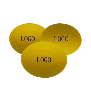 Logo personalizzato promozionale spremere il giocattolo Anti-stress forma di uovo palla di Stress in rilievo morbido spremere giocattoli Stress palla per bambini - Product Image 1
