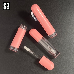 Nouveau <span class=keywords><strong>Tube</strong></span> Cosmétique Rond Transparent de Luxe Personnalisable avec Logo, Vide, pour Gloss à Lèvres, avec Bouchon à Vis - Product Image 4