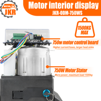 Motor para Puerta Corredera Automática con Control WiFi Tuya, 750w, Límite de Carga 1500kg, con Sensor Infrarrojo
