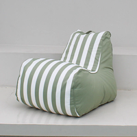 Usine directe moderne confortable enfants intérieur extérieur utilisation pouf chaise poussiéreux Turquoise 14032-137 élément pagaie Flexible