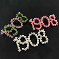 Pin de Solapa Personalizado Topvesko, Tamaño Grande, Color Rosa y Verde, con Número, Años 1920, 1922, 1913, 1946, 1938, Broche de Perlas Blancas de Alta Calidad