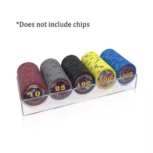 Boîte à jetons de poker en plastique transparent, taille personnalisée, logo personnalisé, qualité supérieure, utilisation dans les salles de jeux - Product Image 4