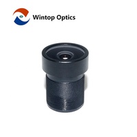 Objectif à grande ouverture F2.0 4MP 119 °   Objectif de caméra de tableau de bord ultra grand angle pour véhicule, module d'objectif de caméra de voiture IoT pour maison intelligente