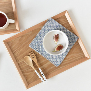 Plateau en bois personnalisé pour la nourriture, plateau en bois pour <span class=keywords><strong>servir</strong></span>, plateau multi-usages, cuisine, restaurant - Product Image 1