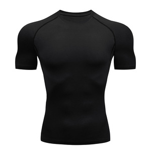 เสื้อบีบอัด MMA BJJ แขนสั้นออกแบบเองได้ชุดป้องกันผื่น - Product Image 3