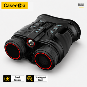 กล้องส่องกลางคืนแบบถ่ายภาพความร้อนหลายสเปกตรัม R88 พร้อมเครื่องวัดระยะด้วยเลเซอร์, ความละเอียด 320x240, วิดีโอ 5K ระบบ GPS คู่ R88 4-in-1 รุ่น Tactical - Product Image 3
