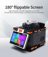 Machine de fusion de fibres optiques intelligente automatique avec écran de 4,3 pouces, batterie de 5200 mAh, 6 moteurs