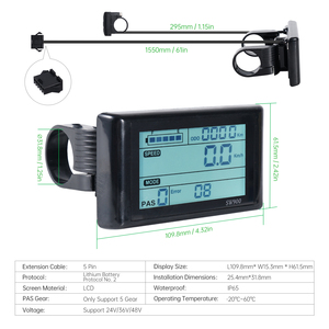UK Stock 48V 2000W E Bike Conversion Kit 26 Inch Rear Drive Threaded Flywheel Brushless DC <b>Hub</b> Motor DIY Ebike Full Kit LCD3 - Product Image 6