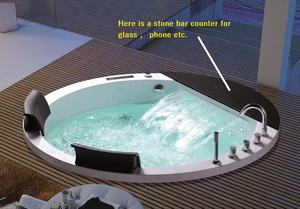 Baignoires de massage avec gouttelettes rondes encastrées, pour spa d'intérieur, en acrylique - Product Image 4