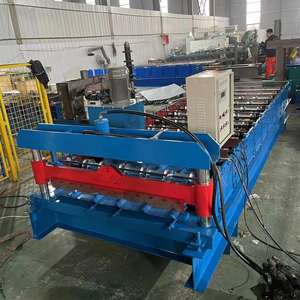 중국 공급 업체 금속 루핑 패널 시트 롤 성형 기계 프로파일 링 타일 건축 자재 기계용 기계 만들기 - Product Image 4