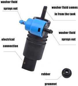 Motore Pompa Tergicristallo Brushless 12V QWP130 per Jeep, Volkswagen, Audi, Chevrolet - Product Image 4