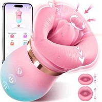 5-in-1 Rosen-Mundsauger & Zungenleck-Vibrator - USB-Aufladbar IPX6 Wasserdicht Erwachsenen-Sexspielzeug für Frauen