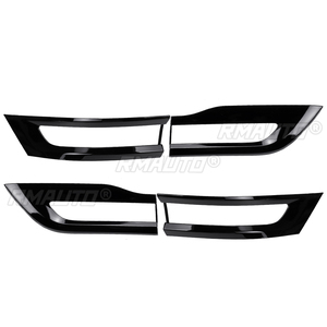 Glossy <b>Black</b> 4x Rear Tail Light Cover Trim Bezel Taillight Decorative <b>Frame</b> for Jeep Grand Cherokee 2014-2020 Tail Lamp Cover - Product Image 2