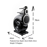 Haut-parleur de tour passif Hi-Fi Big Nautilus 8 pouces, système audio home cinéma, haut-parleur 3 voies, son de qualité