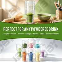 Fournisseur de bouchons de bouteilles de 10g pour poudre de matcha OEM, accessoire de boisson instantanée au thé vert en poudre à secouer, marque privée
