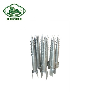 Galvanis <span class=keywords><strong>Q235</strong></span> Tanah Jangkar Sekrup Tumpukan dengan U Berbentuk <span class=keywords><strong>Flange</strong></span> - Product Image 1
