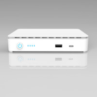 Catu Daya Mini UPS Baterai Lithium 35W DC5V/9V/12V POE 15V/24V 10400/15600mAh untuk Router WiFi Kamera CCTV