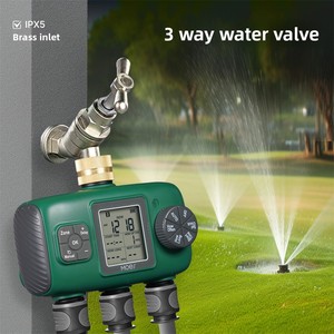 Temporizador <span class=keywords><strong>de</strong></span> <span class=keywords><strong>Riego</strong></span> Automático para Jardín <span class=keywords><strong>de</strong></span> 1/2/3/4 Vías, IP55 Impermeable, Pantalla LCD, Controlador <span class=keywords><strong>de</strong></span> Irrigación con Rosca <span class=keywords><strong>de</strong></span> Entrada <span class=keywords><strong>de</strong></span> Latón - Product Image 3