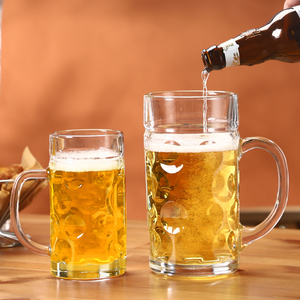 Vasos de Cerveza Clásicos en Oferta, Taza de Cerveza Resistente al Calor, Copa de Vino, Vaso para Beber, Copa de Vino y Cerveza con Asa para Bar y Fiestas - Product Image 6