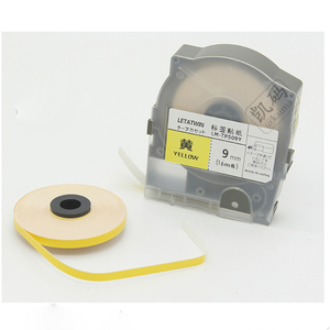 Max Line <span class=keywords><strong>Ruban</strong></span> Autocollant LM-550A/E <span class=keywords><strong>Ruban</strong></span> Noir 5 9 12mm Blanc Jaune Étiquettes - Product Image 3
