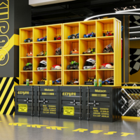 Étagère de présentation en fer moderne et créative, faite à la main, pour Lego, CD, multi-grilles, mobilier commercial, rangement pour boîtes mystères, atelier, entrepôt