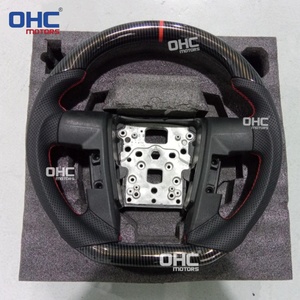 Volante de Fibra de Carbono Hydro-Dip para F150 Svt 2011 2009-2014 con Agarre de Cuero Perforado (Envío desde Almacén en EE. UU.) - Product Image 4