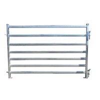 Panneau pour chèvres galvanisé robuste avec conception anti-escalade à 6 rails pour enclos d'alpaga et manipulation des moutons