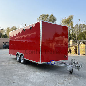 Conlin Venta caliente pollo asador parrilla comida remolque comida camión autobús móvil camión de comida para yogur congelado - Product Image 4