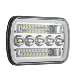 45w 5x7 Square <b>Led</b> <b>Headlight</b> 12000lm 6000k 12v For Truck Retrofit Upgrade Universal Fit - Product Image 1
