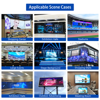 Panneau mural TV intérieur HD programmable P4 à écran LED pour événements expositions ascenseurs aéroports éducation