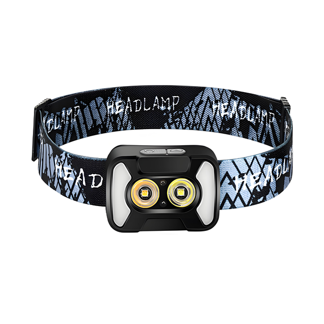 USB&AAA Battery Powered LED 1000 Lumen Motion Sensor Dual Headlamp Lightweight Waterproof Flashlight for Night Running & Camping