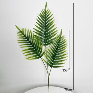Hojas de Palma Artificiales de Plástico para Interiores, Hojas de <span class=keywords><strong>Canna</strong></span>, Areca, Phoenix y Cycad Recubiertas para Decoración de Paredes de Bodas y Arreglos Florales - Product Image 6
