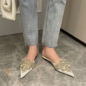 Spring 2025 <b>Flat</b> <b>Pointed</b> <b>Toe</b> Women's Slippers - Product Image 2