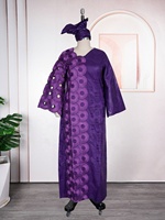 Robes africaines grande taille pour femmes, robe de luxe Boubou, robe longue de soirée de mariage avec broderie riche en Bazin, vêtements africains