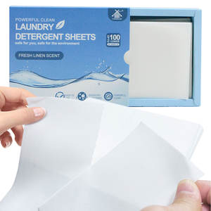 Folhas de Sabão em Pó para Lavar Roupa Nuohui Ultra Concentrado Ecológico e Sem Líquido para Viagem - Product Image 4