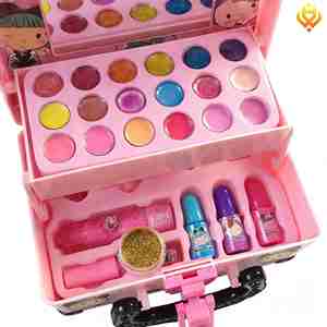 Enfants valise beauté lavable vrais cosmétiques Nail Art rouge à lèvres valise semblant jouer jouet <span class=keywords><strong>maquillage</strong></span> filles ensembles pour enfants - Product Image 4